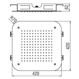 NOBILI AD139/103CR Верхний душ (хром)