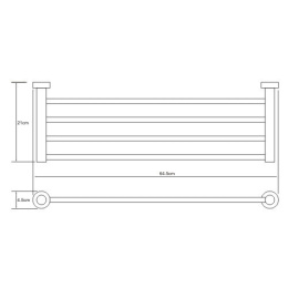 Полка для полотенец WasserKRAFT Donau 9411