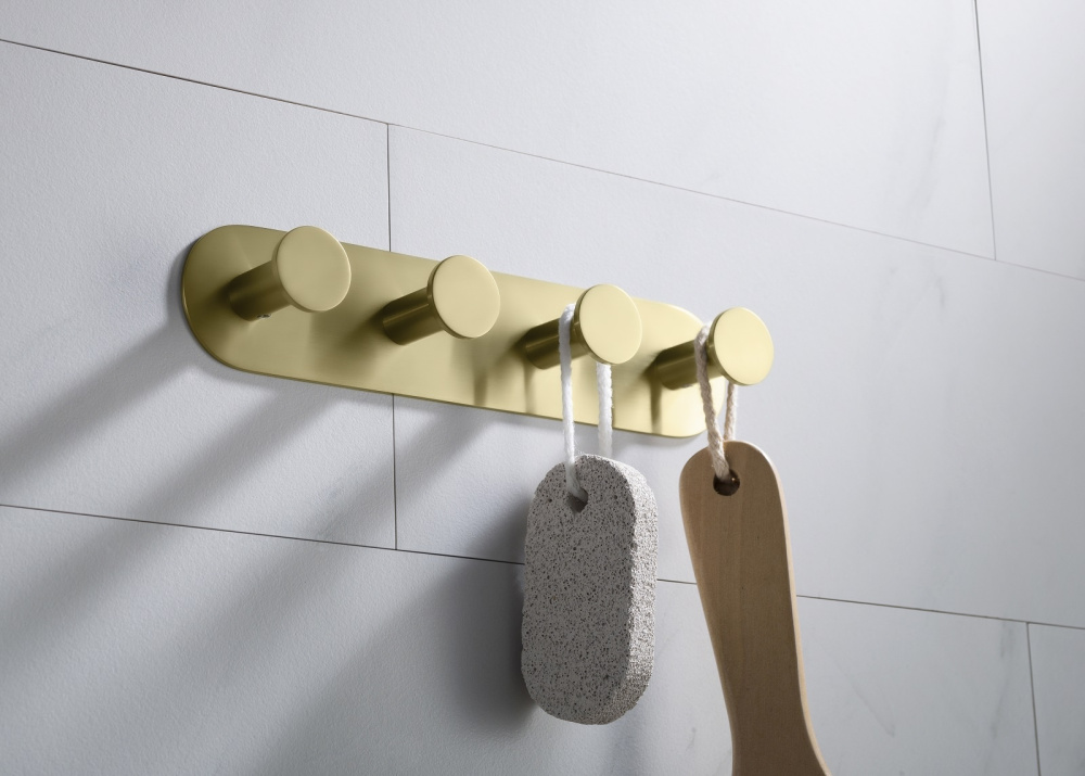 Фото Вешалка-4 крючка Timo Saona 13015/17 золото матовое