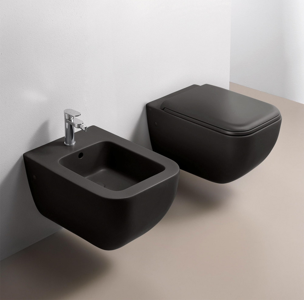 Подвесные унитазы Ceramica CIELO Shui Comfort SHCOVSK LV - Унитаз подвесной 55*37 см, Rimless безободковый (Lavagna)