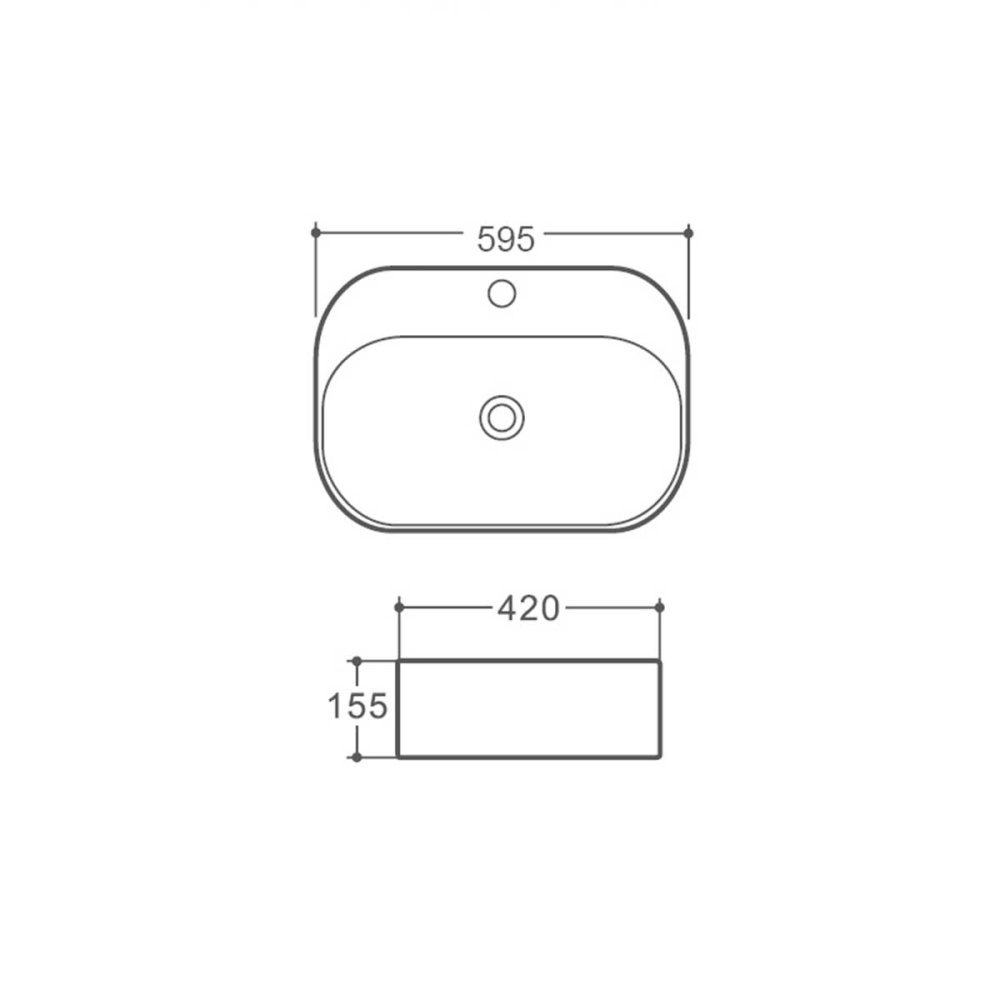 Фото Раковина керамическая Vincea (VBS-306) белый