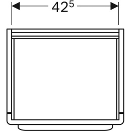 Тумба под раковину Geberit myDay Y824060000, 50 см, цвет белый