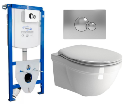 Унитаз GSI Classic 55 8712FR211 белый глянцевый