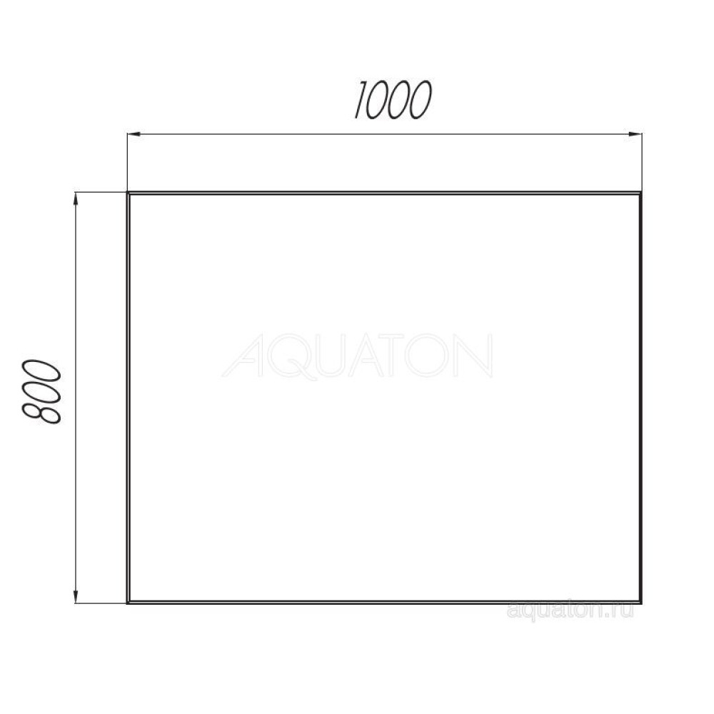 Зеркало Aquaton Брук 100 1A200302BC010