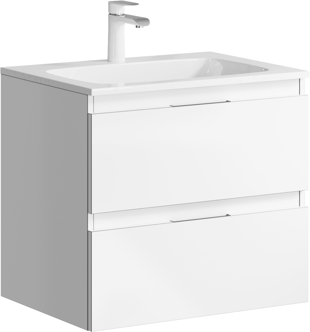 Фото Тумба под раковину Aqwella Accent 60 ACC0106W подвесная Белая