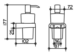 Фото Дозатор жидкой пены Keuco Elegance 11653019000, хром