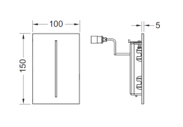 Клавиша смыва Tece TECEfilo (9242051) белый