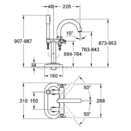 Смеситель для ванны Grohe Atrio Ypsilon 25044000
