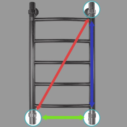 Водяной полотенцесушитель Energy Classic 100х60
