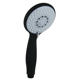 Фото Ручная душевая лейка с защитой от известняка 3 режима струи Giulini Futuro черный матовый  F1780NO