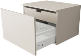 Velvex UNIQUE UNIT tpUNI.60.H40.Y.VY-221 Тумба подвесная выс. 40, выдв. ящик, внутр. ящик, шёлк шамп