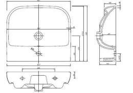 Фото Раковина подвесная 55 см IFO Grandy RP210550100