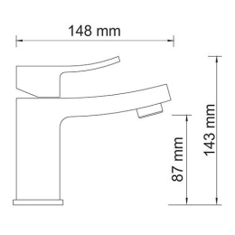 Смеситель WasserKRAFT Exter 1603 для раковины