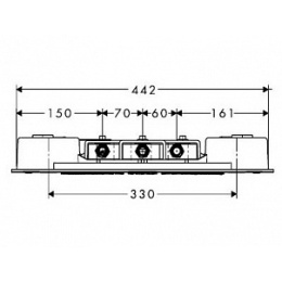 Верхний душ 28418000 Hansgrohe Raindance Rainmaker AIR с подсветкой