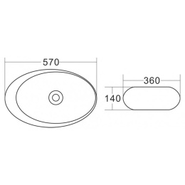 Накладная раковина BelBagno BB1396