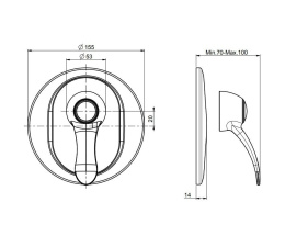 FIMA Carlo Frattini Lamp F3309/1CR Смеситель для душа