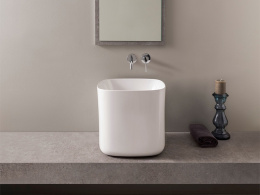 Фото Раковина накладная Scarabeo Moon 5503 белый