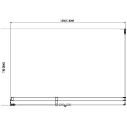 Душевой уголок Aquanet Beta NWD1231 140x80 R, прозрачное стекло