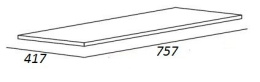 Металлический двухъярусный сварной каркас под раковину CEZARES CADRO-80/46/58-2C-SO-MET-ST