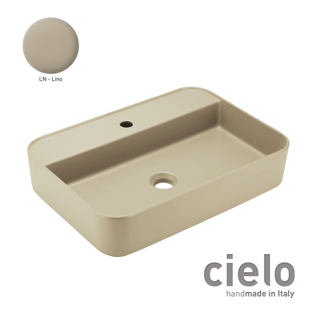 Ceramica CIELO Shui Comfort SHCOLARF LN Раковина для ванной комнаты 60*43 см, подвесная - накладная 