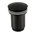 Донный клапан без перелива 1”1/4 Remer 904CC114СFP, черный брашированный хром