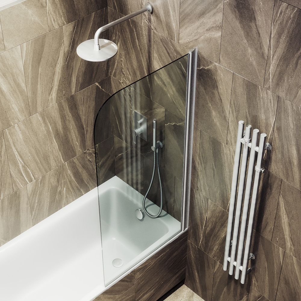 Фото Шторка на ванну Maybah Glass MGV-598-5 поворотная на монопетле