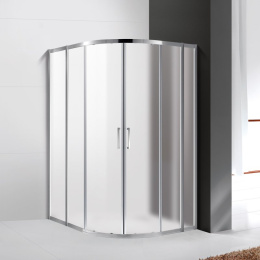 Фото Душевой уголок Cezares Molveno-RH-22-110/100-P-Cr, 110 x 100 x 190 см, стекло текстурное Punto, хром