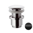 Донный клапан без перелива 1”1/4 Remer 904CC2114NO, черный матовый
