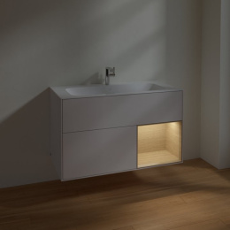 Villeroy Boch Finion F040PCGJ Тумба под раковину 996х498 мм (oak veneer/light grey matt)