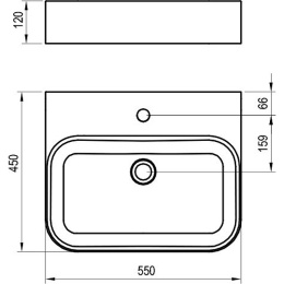 Раковина Ravak Ceramic (XJX01155006), белый