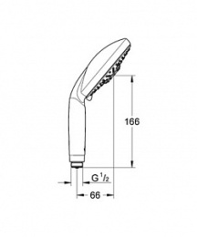 Grohe Rainshower 28764000 Душ ручной, 3 вида струи
