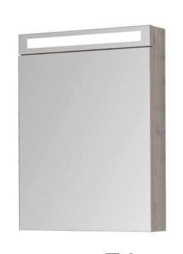 Зеркальный шкаф Dreja Max 77.9006D, LED-подсветка, 60x80 см, дуб кантри