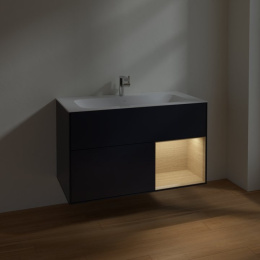 Villeroy Boch Finion F040PCHG Тумба под раковину 996х498 мм (oak veneer/midnight blue matt)