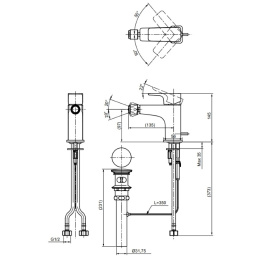 Фото Смеситель Toto GE TRG07301R для биде, хром