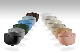 Фото Унитаз подвесной AeT Dot 2.0, с креплениями, цвет пастельно-синий матовый S555T0R0V6141