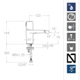 Смеситель для биде RamonSoler TZAR 340301 Хром