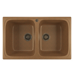Мойка из искусственного мрамора MIXLINE ML-GM23 49,5x77,5 525189