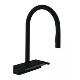 Фото Смеситель для кухни Hansgrohe Aquno Select M81 (73837670) черный матовый