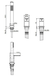 FIMA Carlo Frattini Matrix F3544/1CR Смеситель на борт ванны