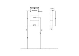 Фото Зеркальный шкаф подвесной Frame To Frame A384 01NR
