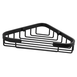 Полка металлическая угловая WasserKRAFT 733BLACK, цвет - черный