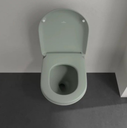 Фото Подвесной безободковый унитаз Villeroy&Boch Antao (4674T0R8) Morning Green