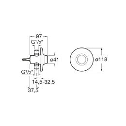 Порционный вентиль для писсуара Roca Sprint (5A9024C00) хром