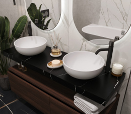 Armadi Art FLAT 869-140-NM Столешница прямая NERO MARQUINA 1410*460*70