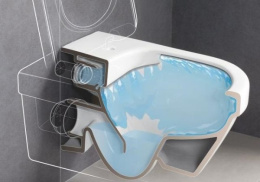 Подвесной унитаз Villeroy&Boch Architectura 5684 H1 R1 alpin CeramicPlus, с микролифтом