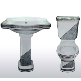 CREAVIT KLASIK KL310.001I0 Декор DIAG./GRI Чаша унитаза