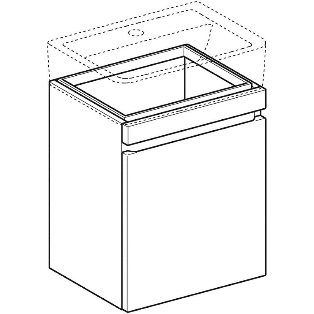 Geberit Renova Plan 869552000 Тумба для раковины, с ящиками выдвижными