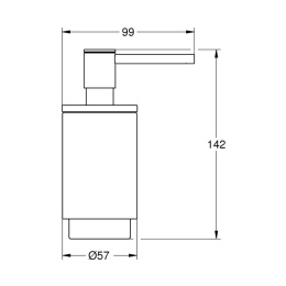 Дозатор жидкого мыла Grohe Selection 41028A00, черный графит глянец