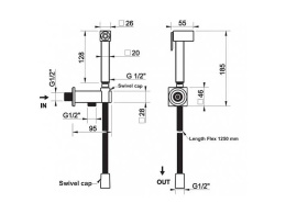 Фото Гигиенический душ Gessi Rettangolo (20021#031+)