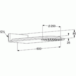 Фото Верхний душ Kludi A-QA (6487005-00) хром